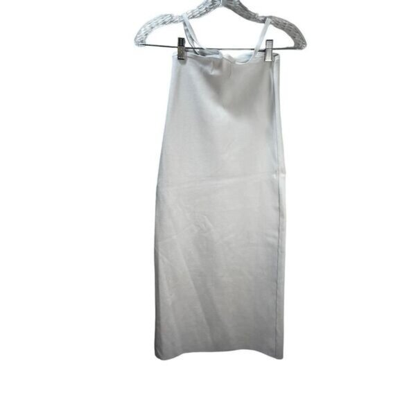 NWOT Solid and Striped Halter White Cami‎ Dress XS - Picture 2 of 4